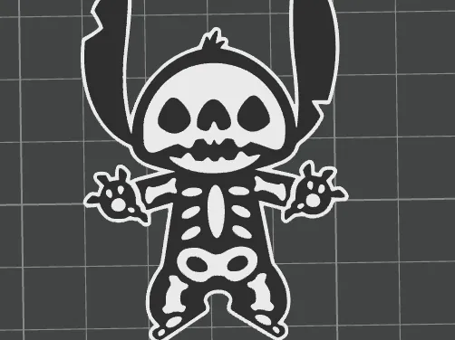 Sticth Halloween Earing Colored