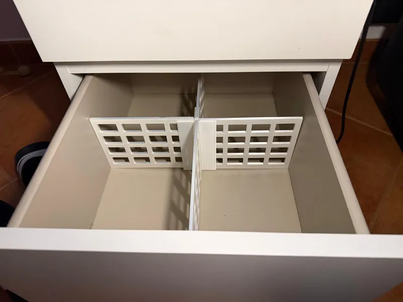 Separador cajones mesita Malm Ikea