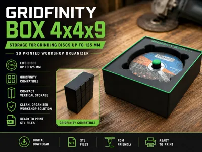 Grinder Discs Gridfinity Box