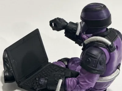 Gi joe Laptop 1:12 Scale computer action figure 