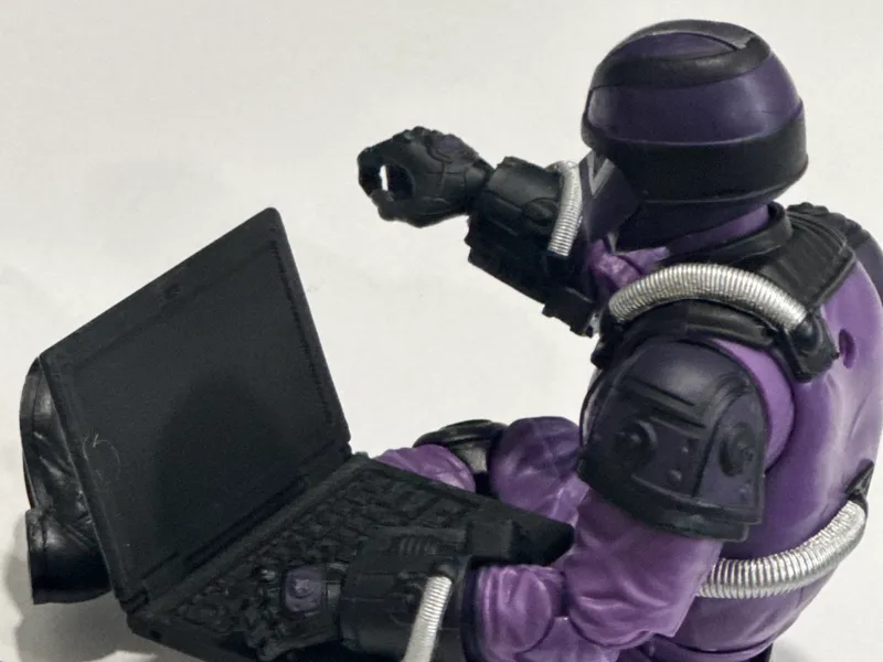 Gi joe Laptop 1:12 Scale computer action figure 