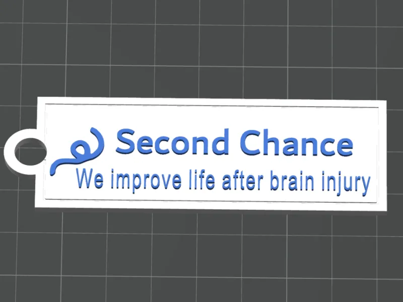 Second Chance Charity Keychain
