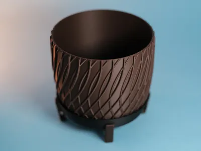 Wavy Planter Pot - Free 3D Print Model - MakerWorld