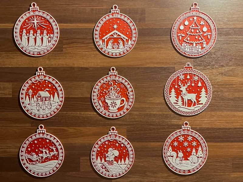 Christmas tree Ornaments Set 03