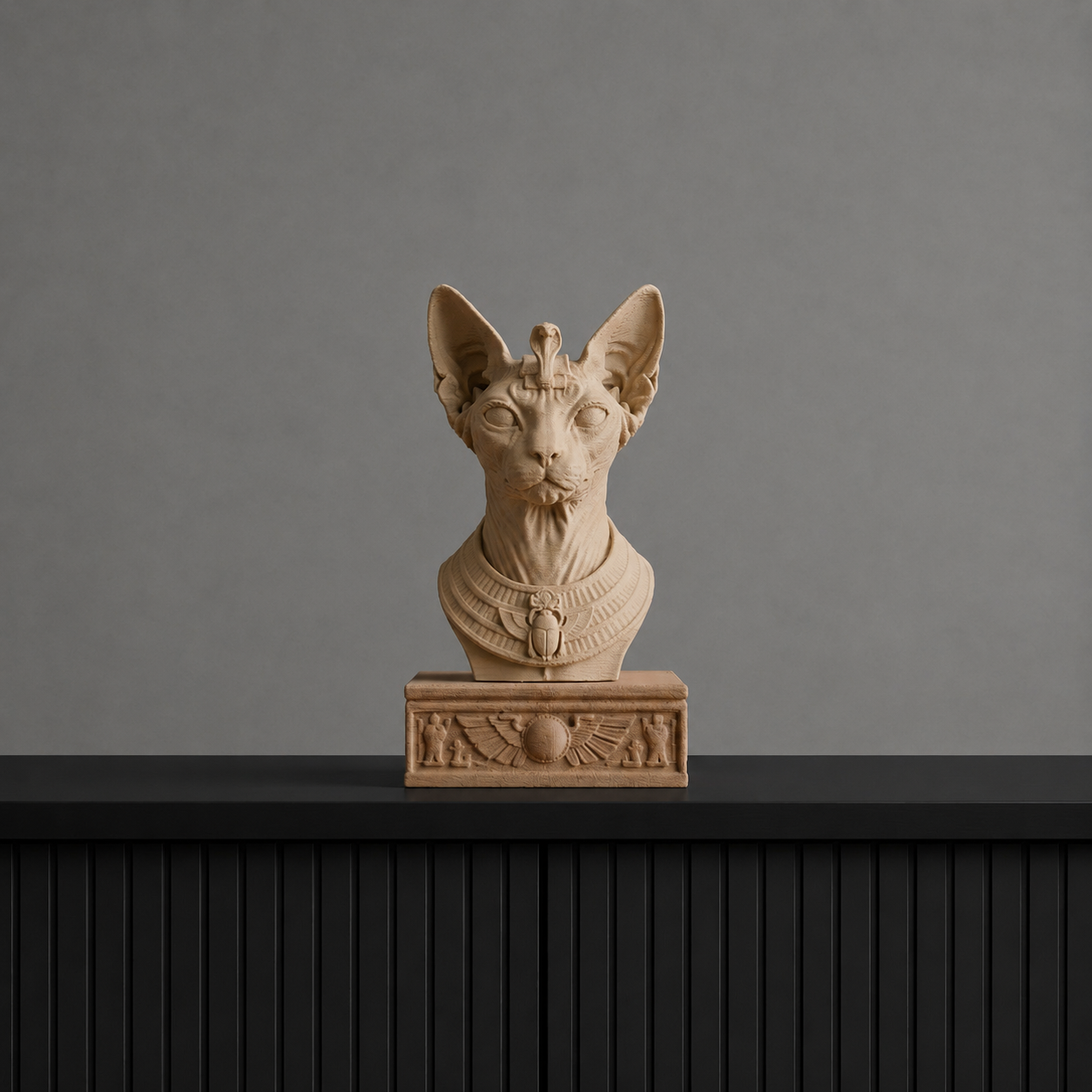 Miniatura 3 do modelo 3D Sphynx Cat Statue