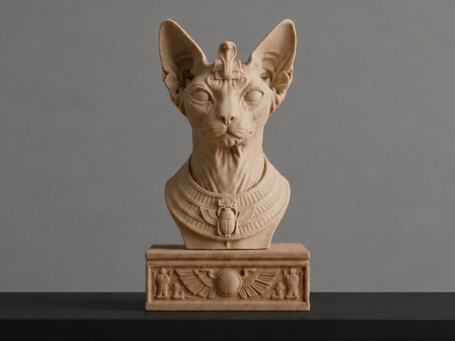 Sphynx Cat Statue