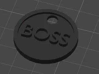 SImple Boss Keychain