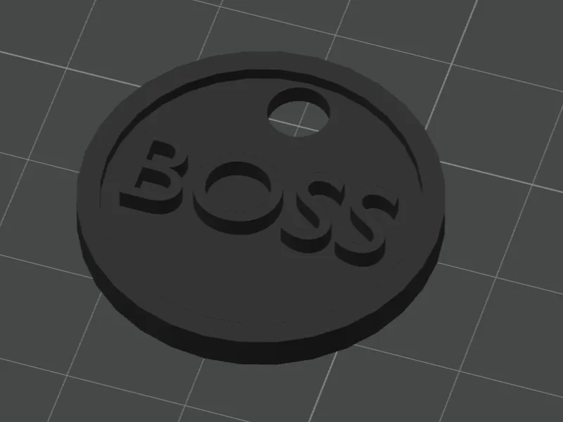 SImple Boss Keychain