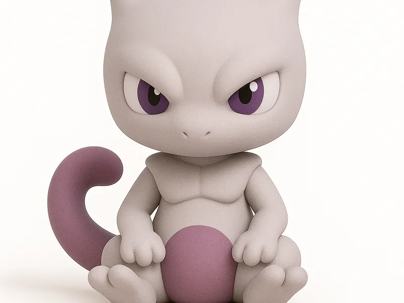 Mewtwo Chibi Figure