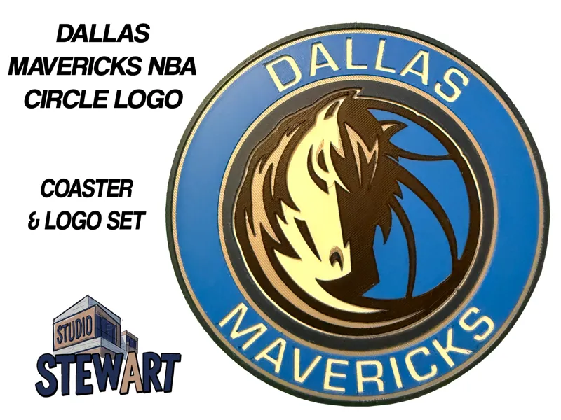 Dallas Mavericks NBA LOGO - COASTER/OFFICE SIGN