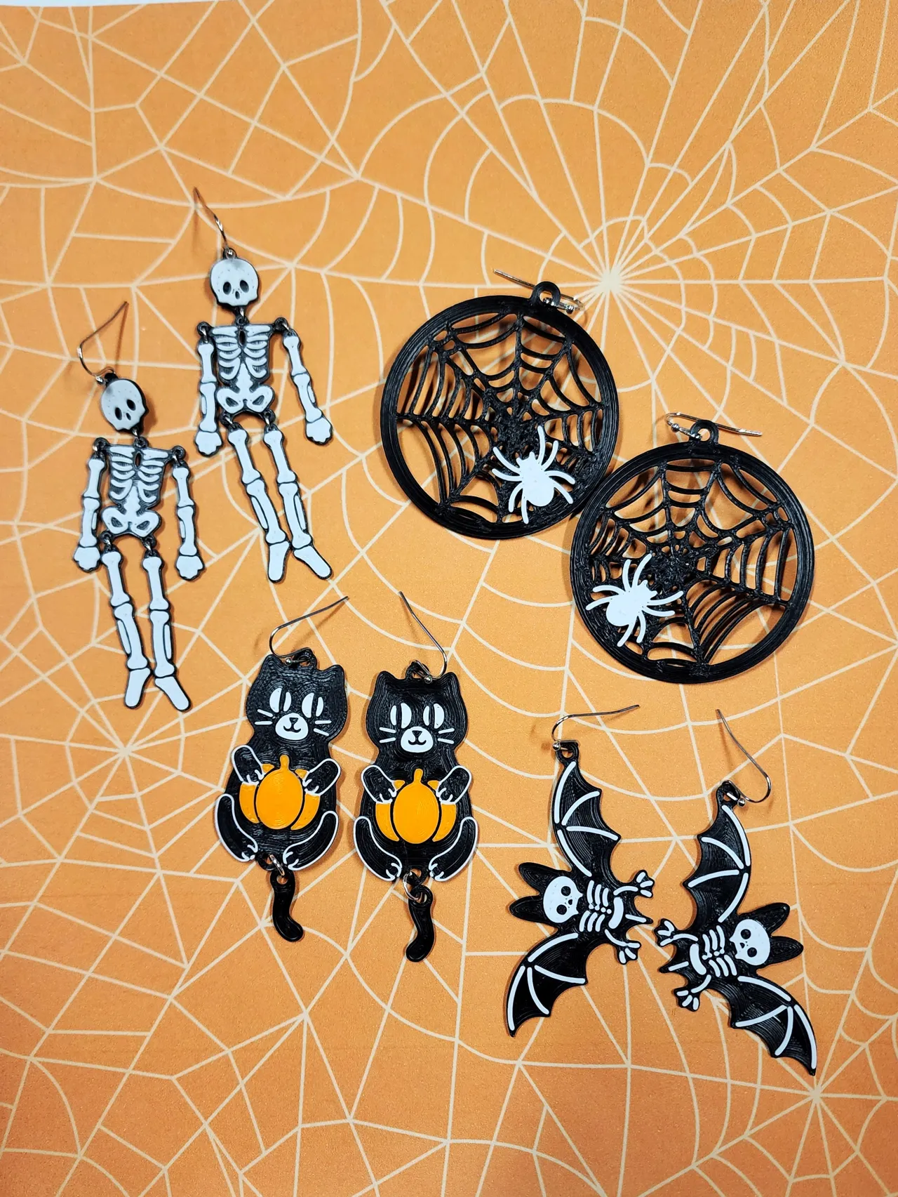 Halloween Earrings, No AMS, Quick Print view 2