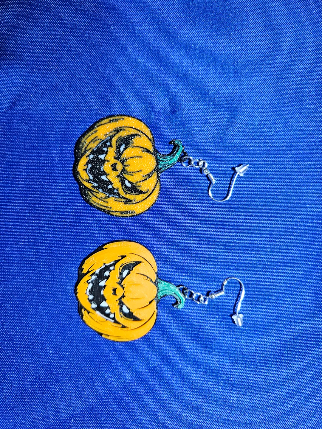 Halloween Jacko Killer Pumpkin Earrings view 3