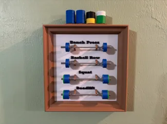 Gym Weight Personal Record Display 
