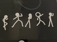 Magnets de frigo bonhomme allumette (Alan Becker) — photo 1