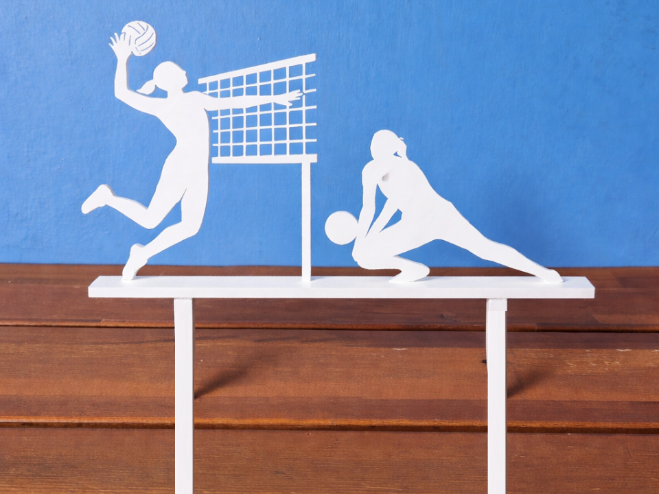 Volleyball Women Cake Topper Birthday Girls