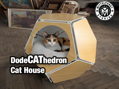 DodeCAThedron – The 3D Printable Pet House
