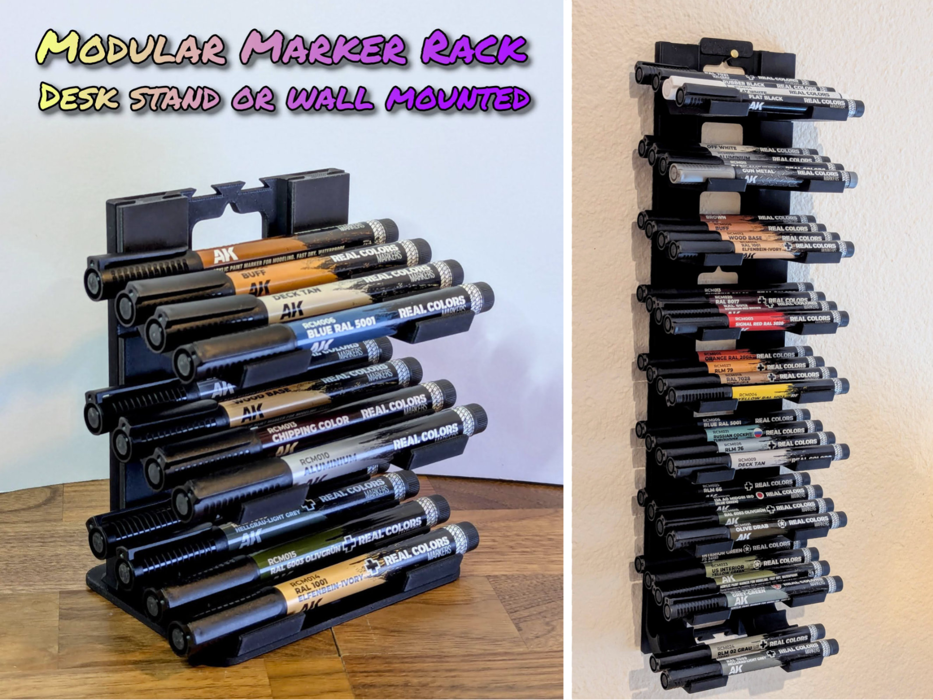 Modular Acrylic Marker Rack