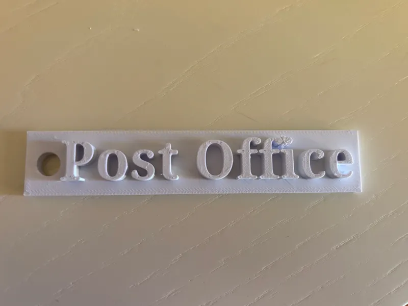 etichetta portcachiavi cartellino post office