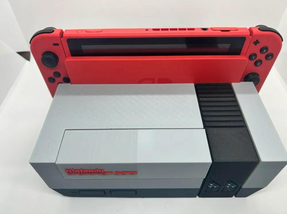 NESINSPIRED NINTENDO SWITCH HOUSING HOLDS 15 GAMES by W3DPRINTS