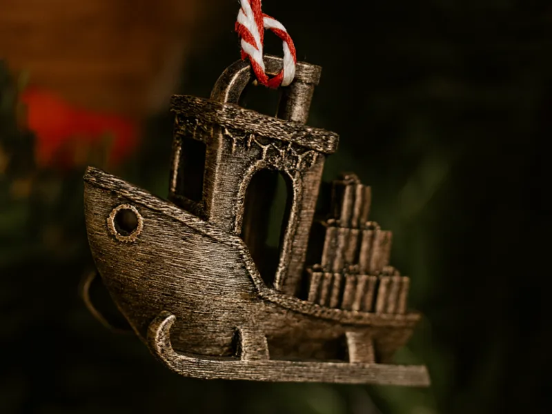 Festive Benchy Christmas Tree Ornament