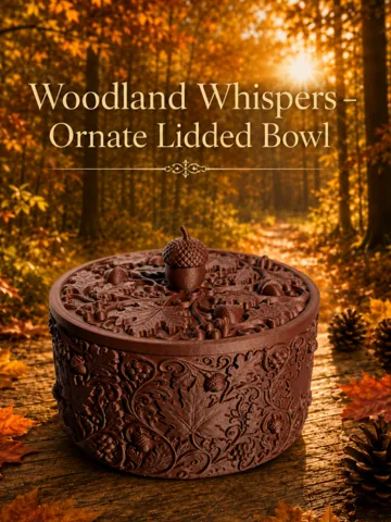 Tapa o cubierta: Woodland Whispers - Ornate Lidded Bowl — vista de referencia 2