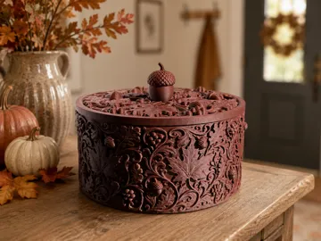 Tapa o cubierta: Woodland Whispers - Ornate Lidded Bowl — vista de referencia 4
