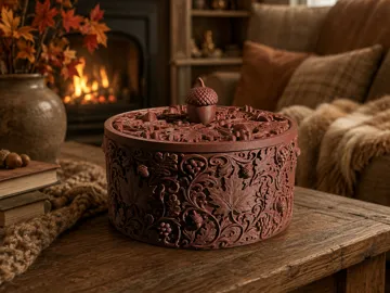 Tapa o cubierta: Woodland Whispers - Ornate Lidded Bowl — vista de referencia 3