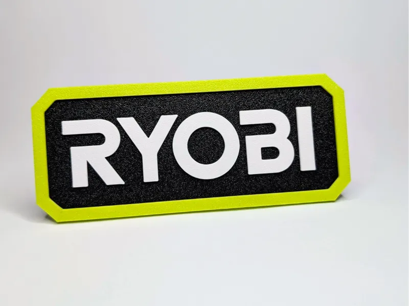 RYOBI Logo Sign | No AMS | Wall mount
