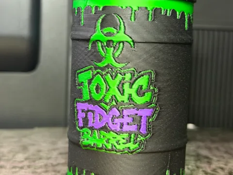 Objeto manipulable: Toxic Fidget Barrell Toy - By Piodeer — referencia de MakerWorld