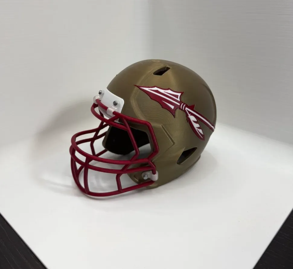 Casco de Fútbol Americano de los Seminoles de FSU del Estado de Florida -  Modelo de impresión 3D gratuito - MakerWorld, image size:971x890