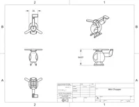 Mini hélicoptère pour enfants (impression sans assemblage) — photo 3