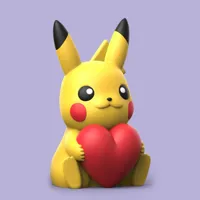 Pikachu Saint-Valentin (sans support) — photo 2