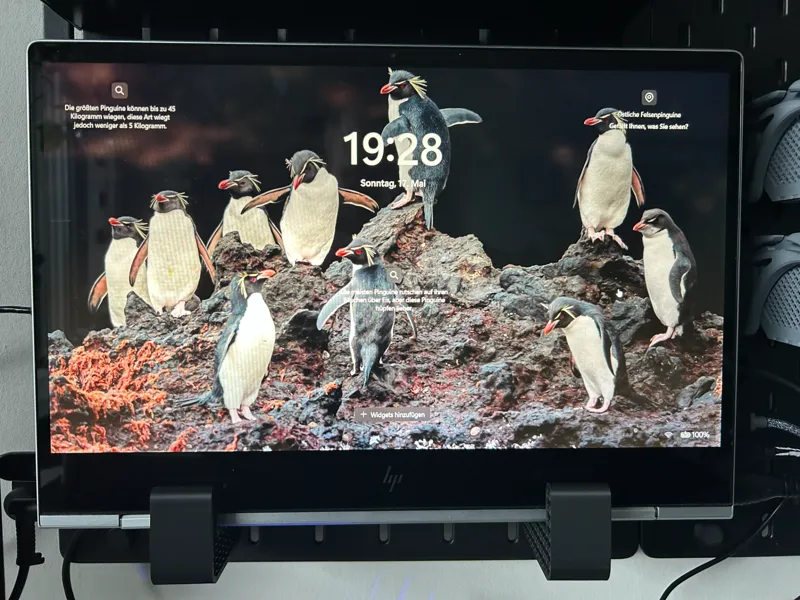 Skadis IKEA Laptophalter mit Kippschutz