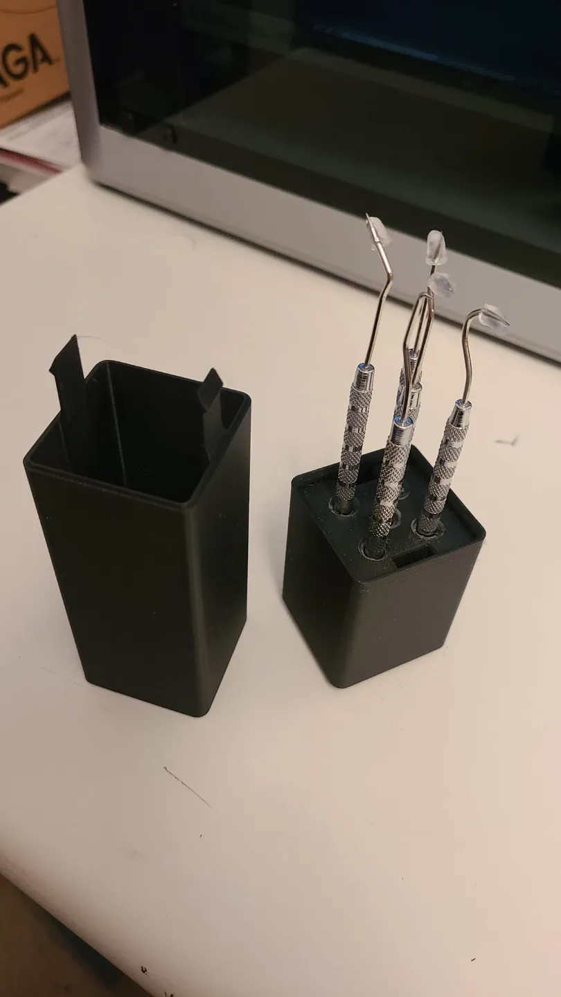 Gridfinity Harbor Freight Pick Test Probe 5 Piece Set Holder With Lid