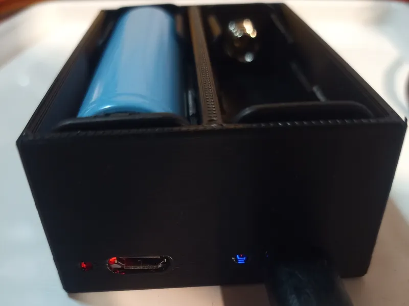 18650 charger case for two TP4056 modules