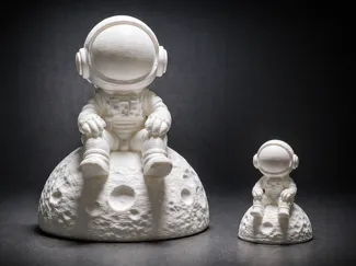 Chill Astronaut Sitting on the Moon