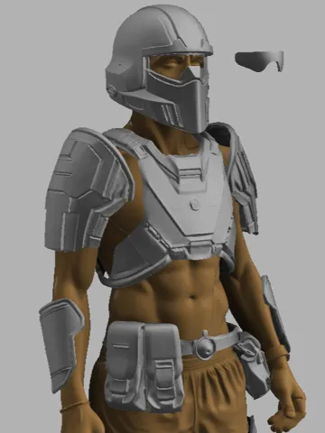 Accesorio para filamento: COSPLAY FULL SCALE WEARABLE Helldivers2 B-01 Armor — vista de referencia 2