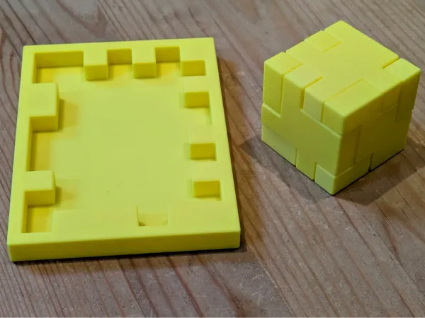 Puzzle cube à plat 1 sur 6 - deux façons de le résoudre
