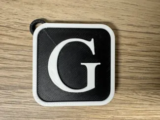 Schlüsselanhänger Buchstabe G Keychain Letter G
