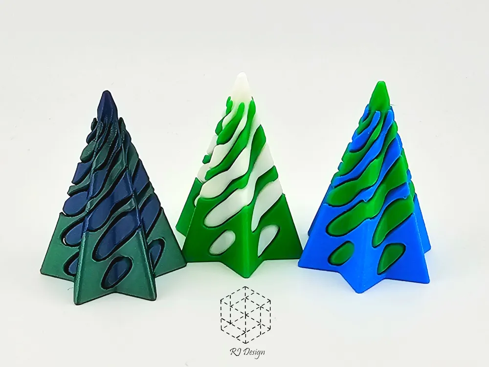 Tree Star Shape V2 Series - Mini Christmas Tree (Star Shaped) - Free 3D Print Model ...