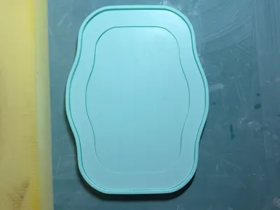 Curvy Plate Cutter and Press Plate for Pottery