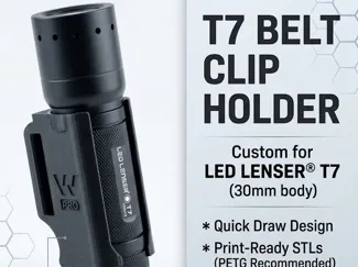 Ledlenser T7 / 30mm Flashlight Belt Holster