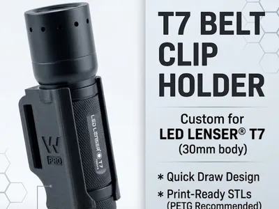 Ledlenser T7 / 30mm Flashlight Belt Holster