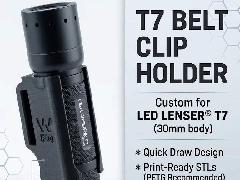 Ledlenser T7 / 30mm Flashlight Belt Holster