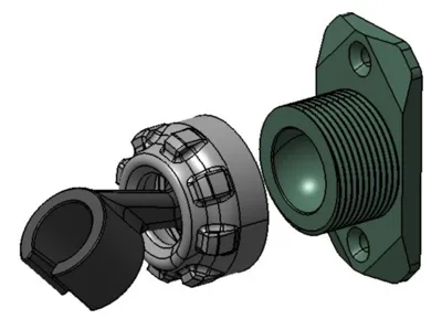 Adjustable ball shower head holder
