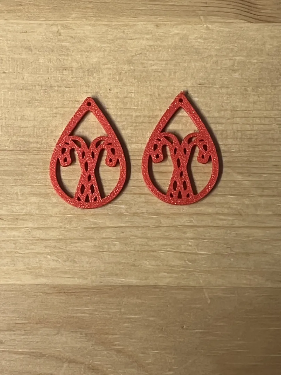 candy cane earrings view 2