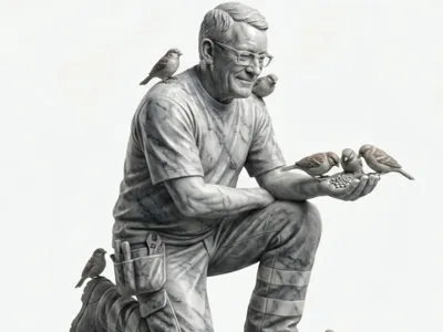 The man that speaks to birds