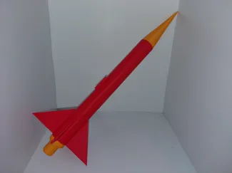LAUNCHABLE GLUELESS MODEL ROCKET physics comp.