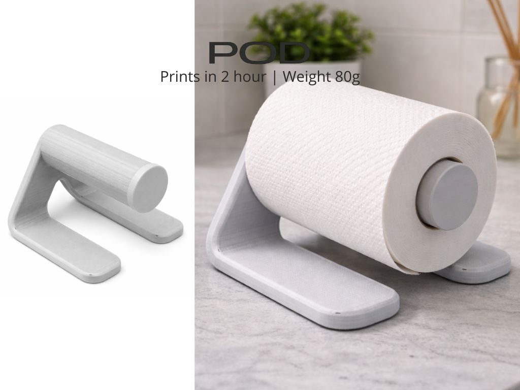 Minimalist Paper Towel Holder – Easy Print