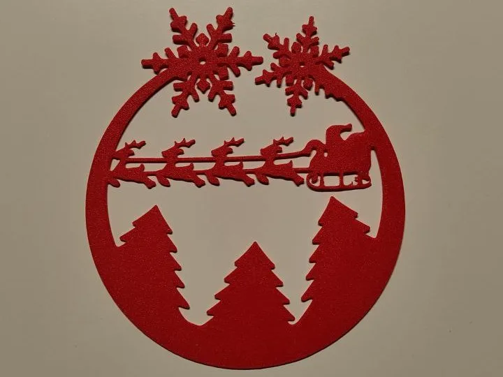 Silhouette murale de Noël